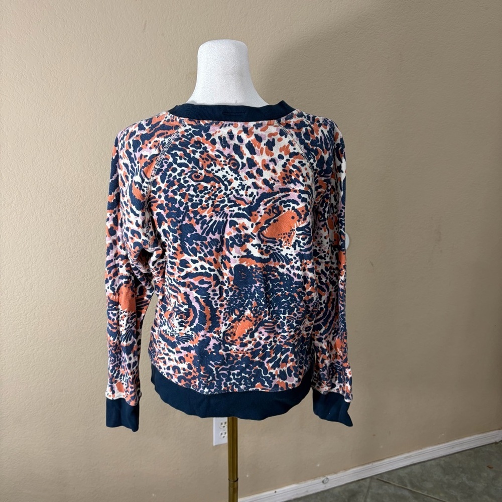 Mother Denim Womens Tigers Prints sweatshirt Sz M - Picture 6 of 13